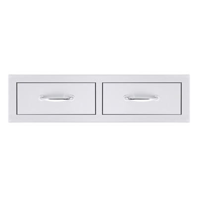 Summerset 32” Stainless Steel Horizontal Double Drawer 2022 Handle  (was HDR-2) (SSDR2-32H)